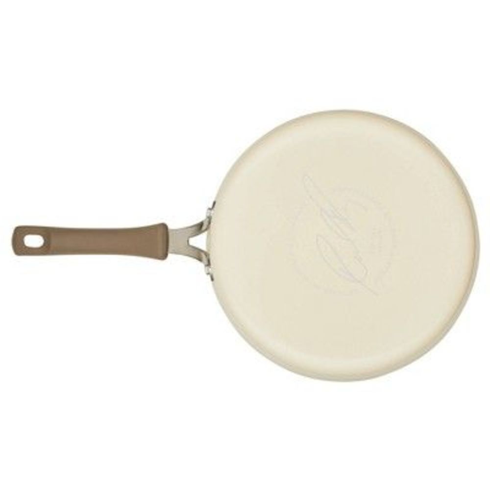 Rachael Ray Cook + Create 3qt Aluminum Nonsticke Saute Pan with Lid - Almond - Picture 5 of 6